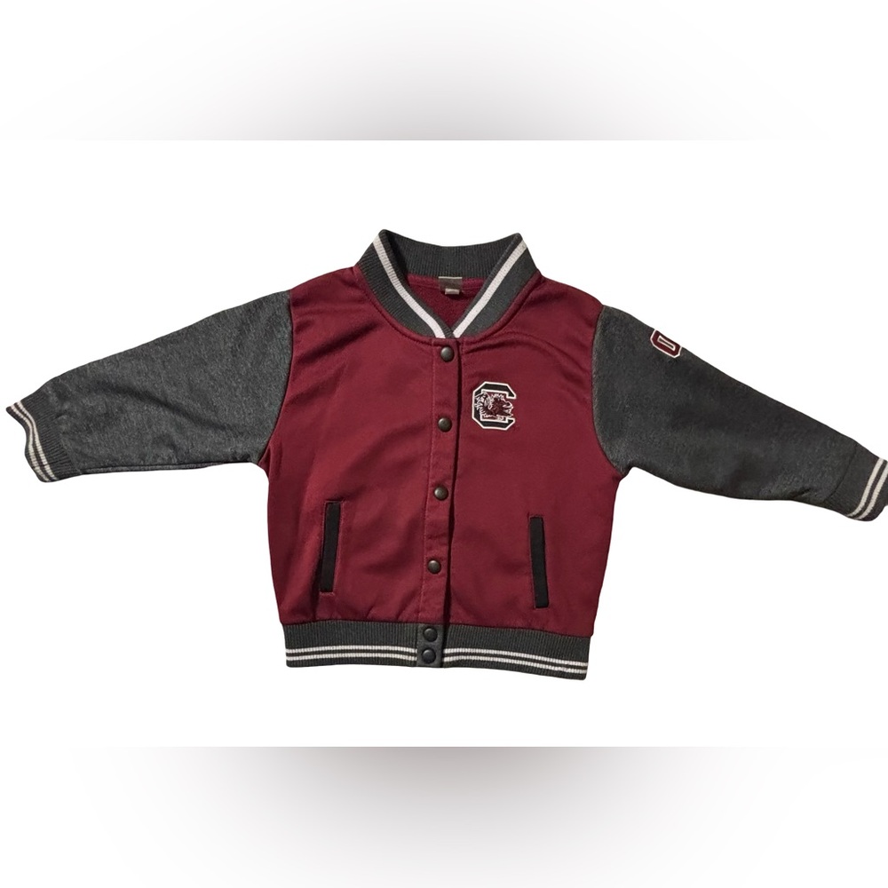 Gamecocks South Carolina Toddlers Size 4/5 Varsity Snap-Front Jacket